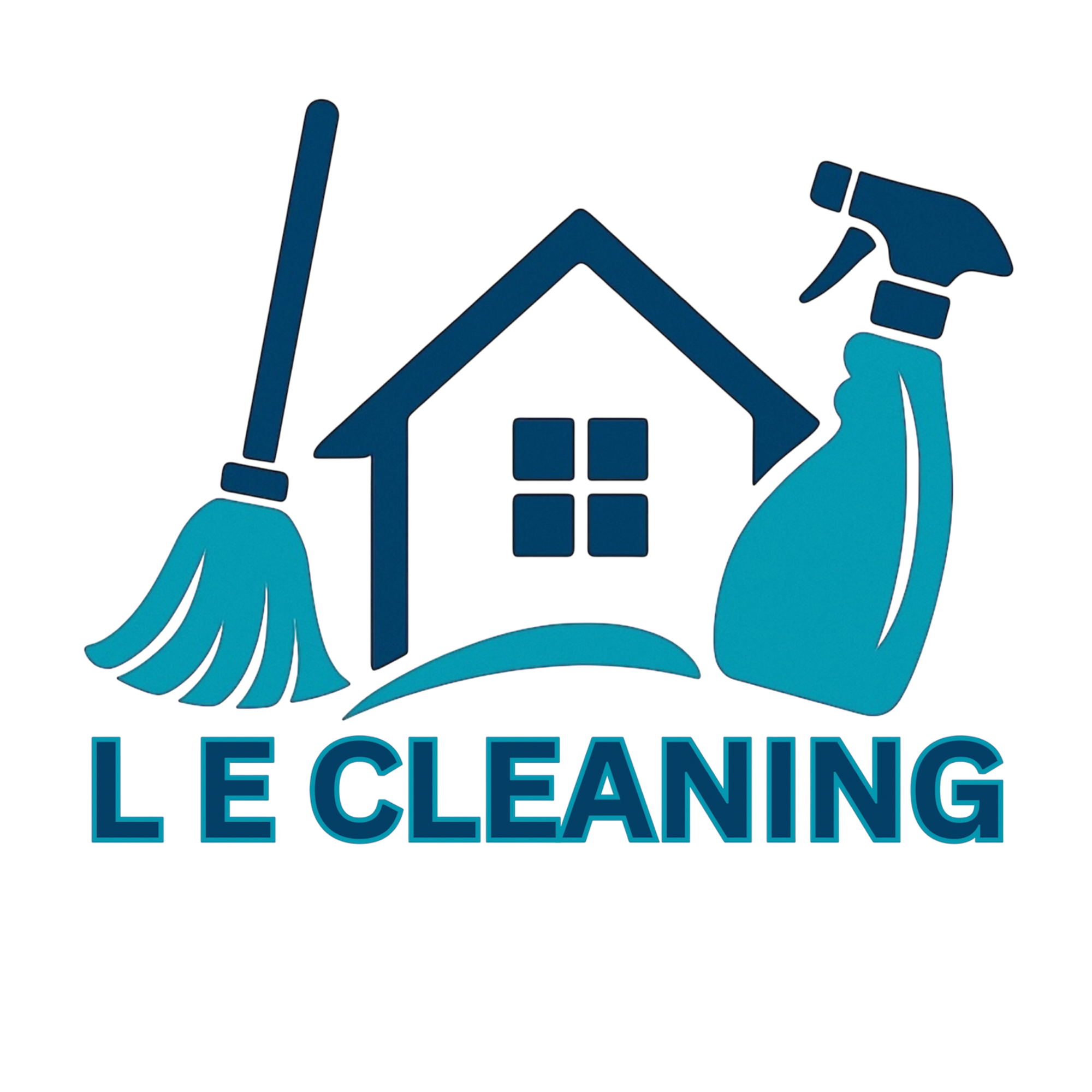 L E Cleaning logo