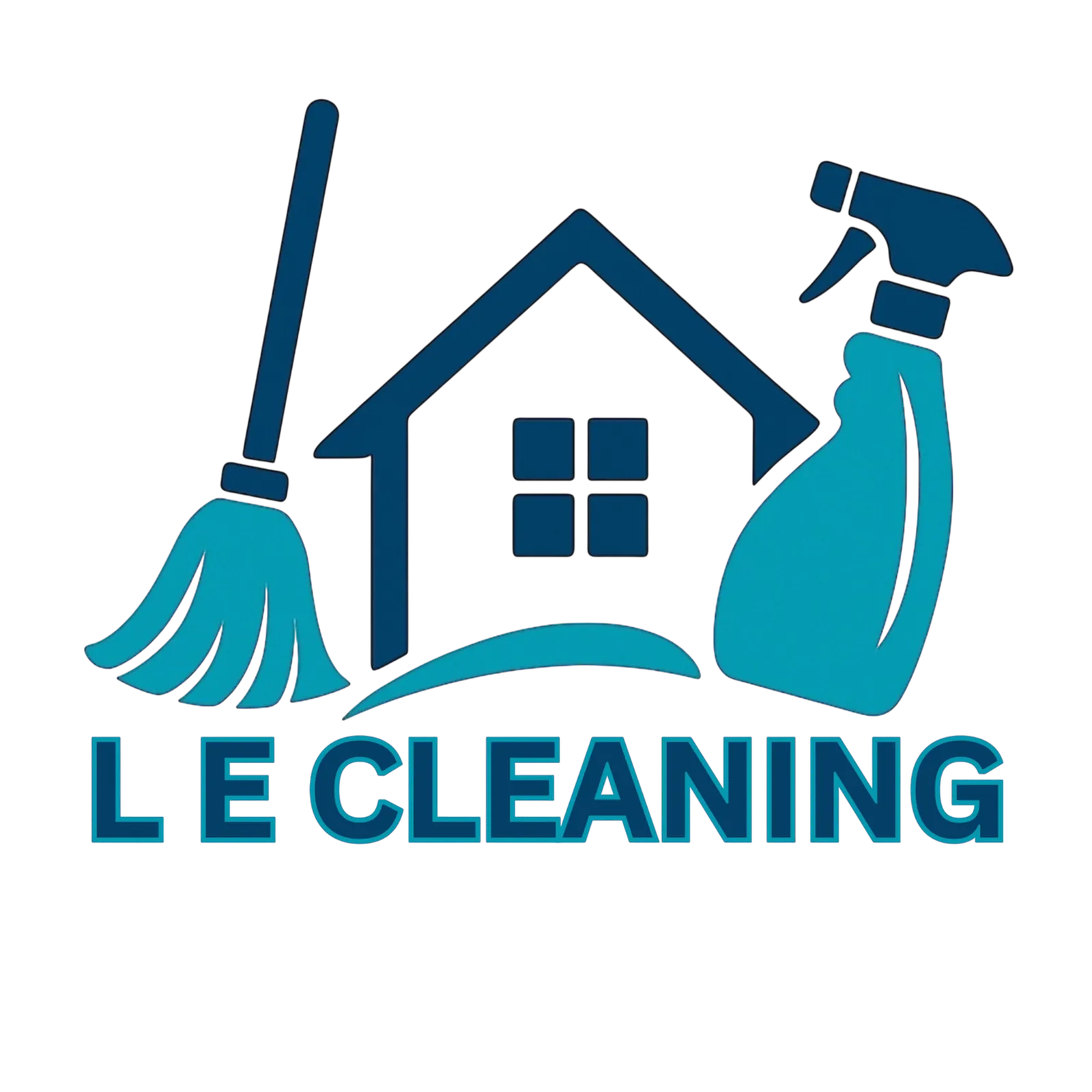 L E Cleaning logo