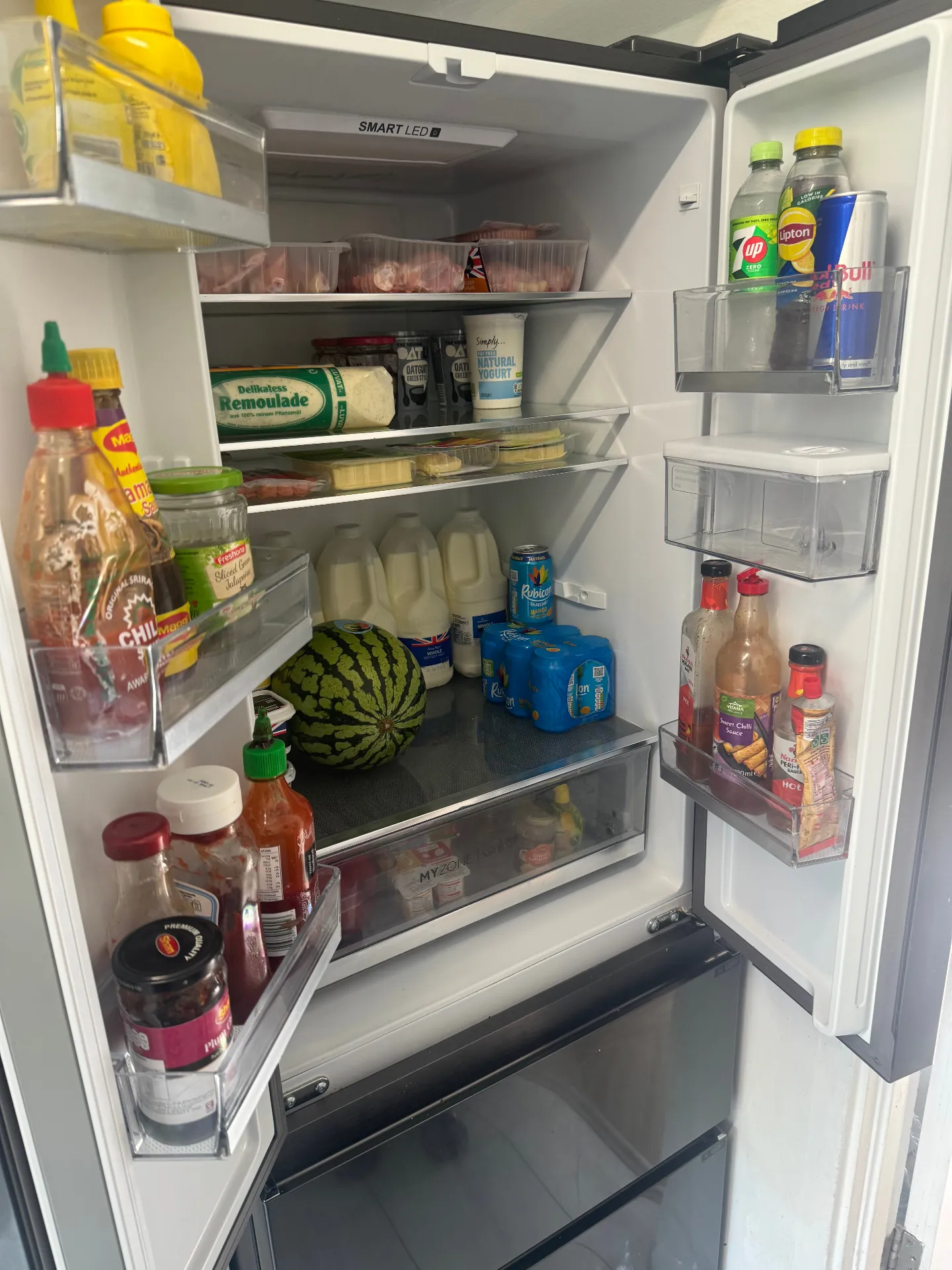 Fridge deep-cleaned & reorganised